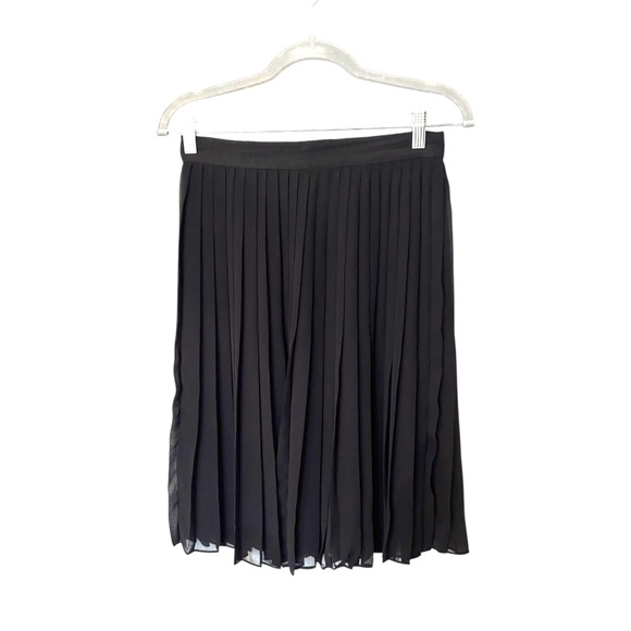 Club Monaco Pamera Pleated Skirt Black Size 4 - Picture 1 of 7